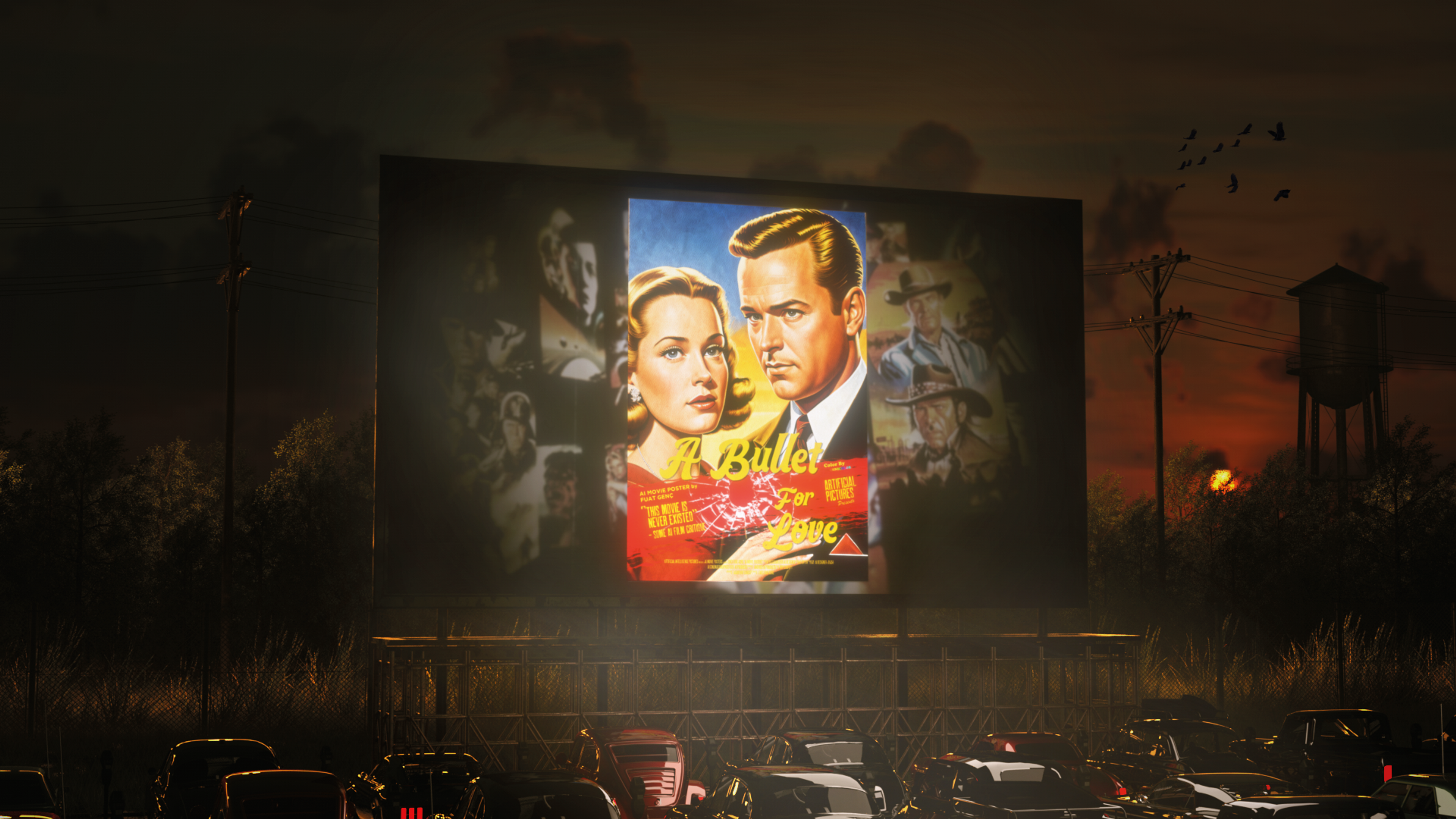 Artificial Movie Posters 3D Short Film